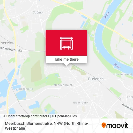 Карта Meerbusch Blumenstraße