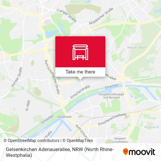 Gelsenkirchen Adenauerallee map