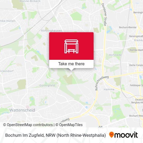 Карта Bochum Im Zugfeld