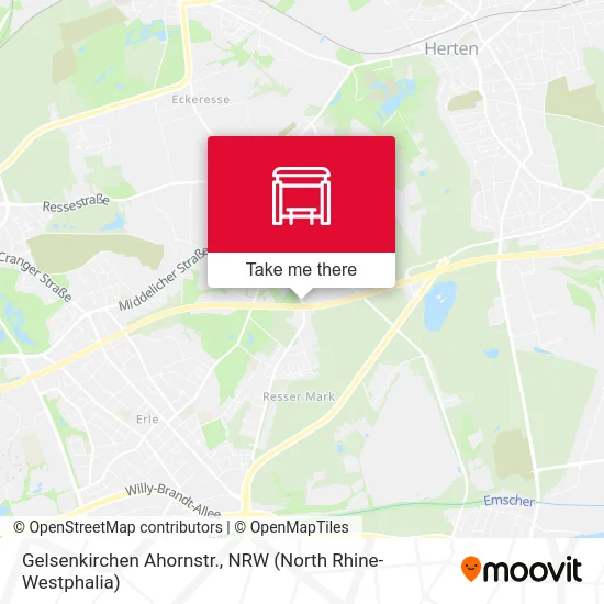 Карта Gelsenkirchen Ahornstr.