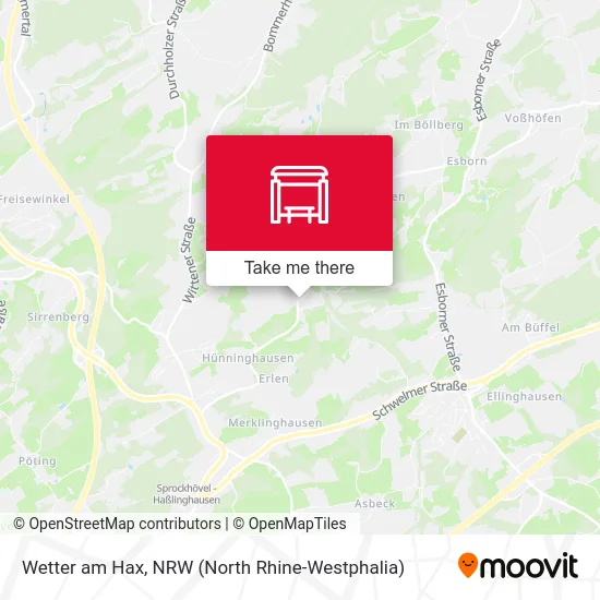 Карта Wetter am Hax
