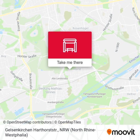 Карта Gelsenkirchen Harthorststr.