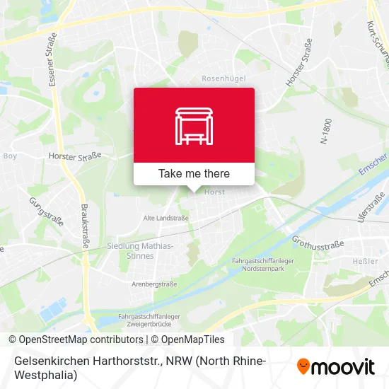 Карта Gelsenkirchen Harthorststr.