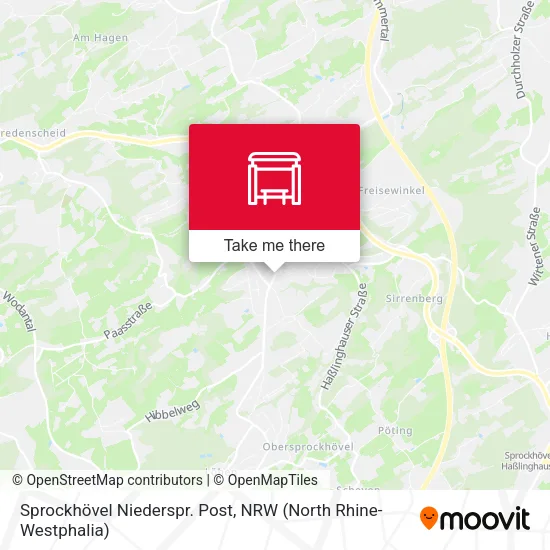 Карта Sprockhövel Niederspr. Post