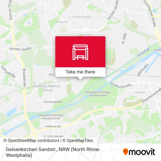 Карта Gelsenkirchen Sandstr.