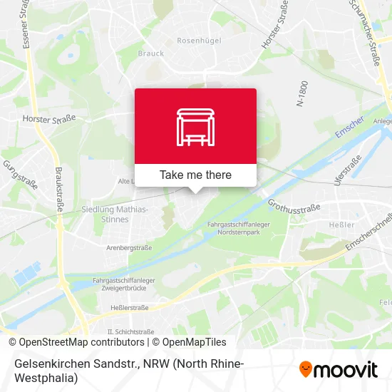 Карта Gelsenkirchen Sandstr.