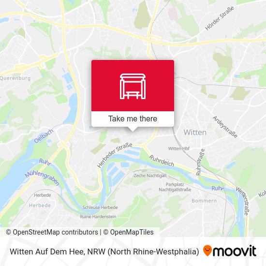 Карта Witten Auf Dem Hee
