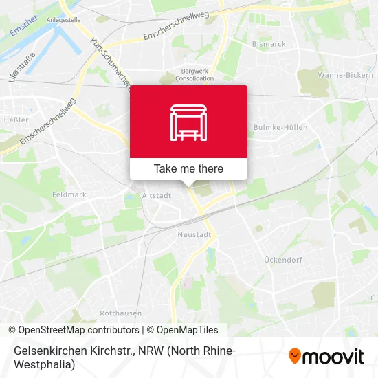Карта Gelsenkirchen Kirchstr.