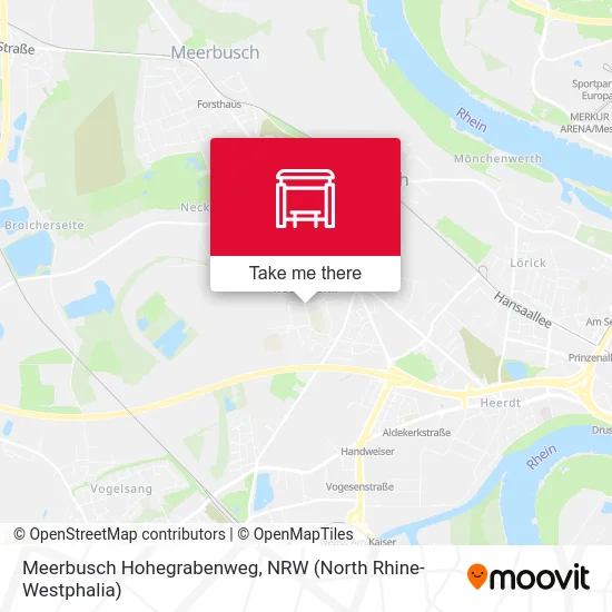 Meerbusch Hohegrabenweg map