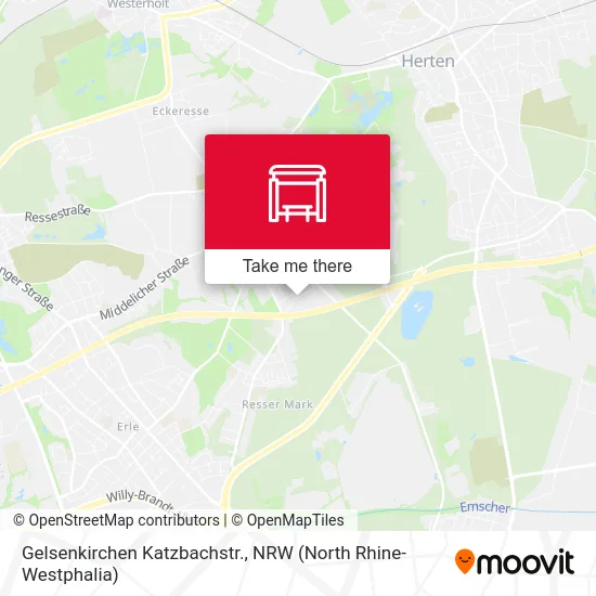 Карта Gelsenkirchen Katzbachstr.