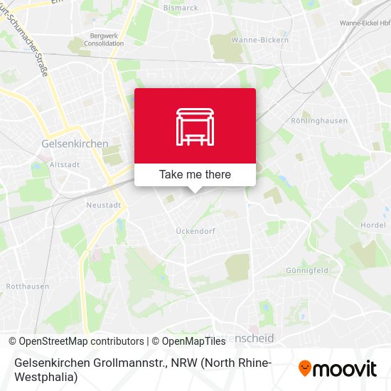 Карта Gelsenkirchen Grollmannstr.