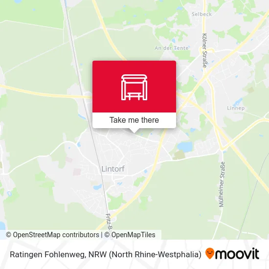 Карта Ratingen Fohlenweg