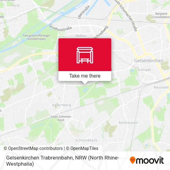 Карта Gelsenkirchen Trabrennbahn