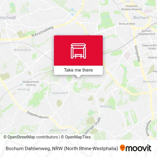 Bochum Dahlienweg map
