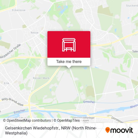 Gelsenkirchen Wiedehopfstr. map