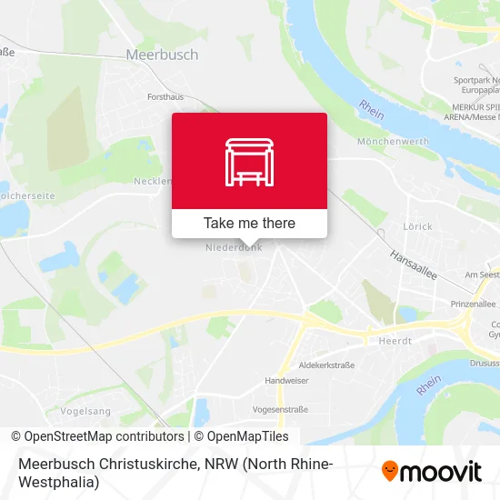 Карта Meerbusch Christuskirche