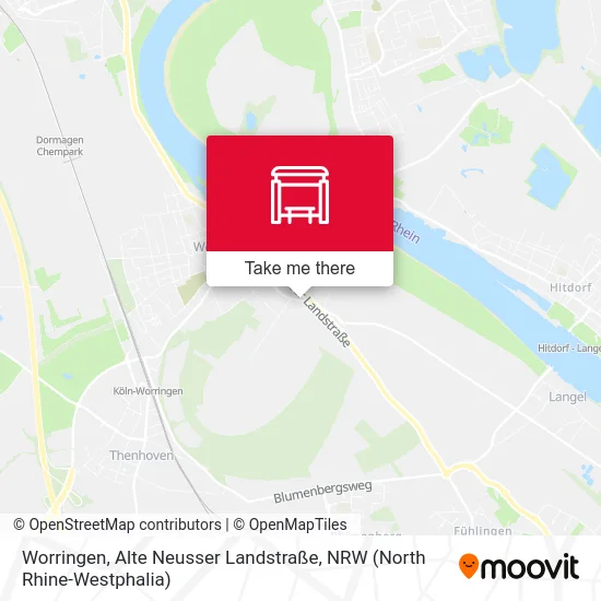 Карта Worringen, Alte Neusser Landstraße