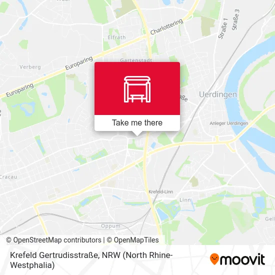 Krefeld Gertrudisstraße map
