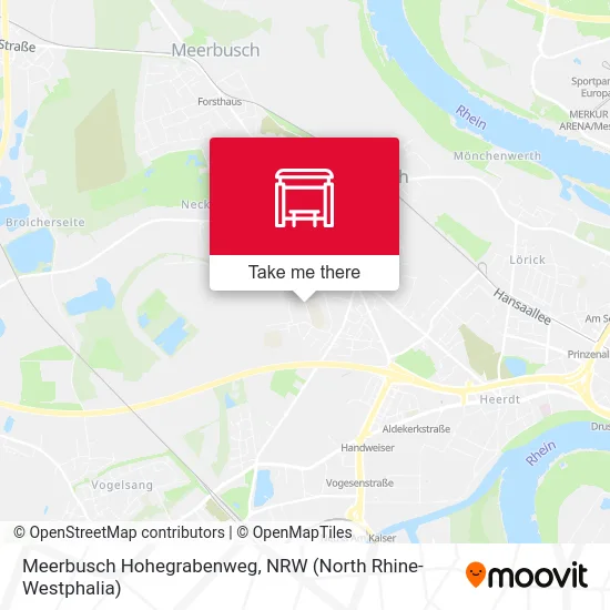 Карта Meerbusch Hohegrabenweg