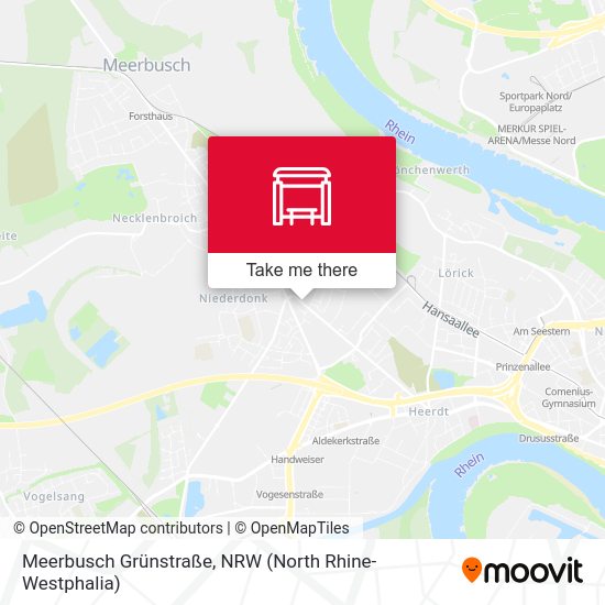 Meerbusch Grünstraße map