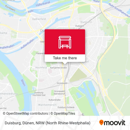 Duisburg, Dünen map