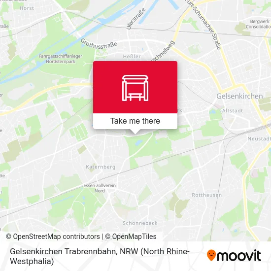 Карта Gelsenkirchen Trabrennbahn