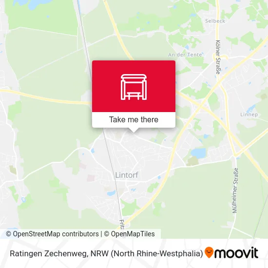 Карта Ratingen Zechenweg