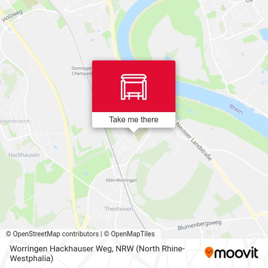 Карта Worringen Hackhauser Weg