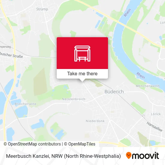 Карта Meerbusch Kanzlei