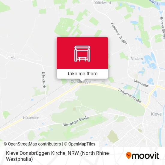 Карта Kleve Donsbrüggen Kirche