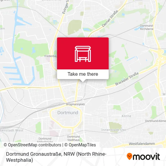 Dortmund Gronaustraße map