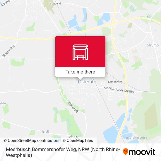 Meerbusch Bommershöfer Weg map