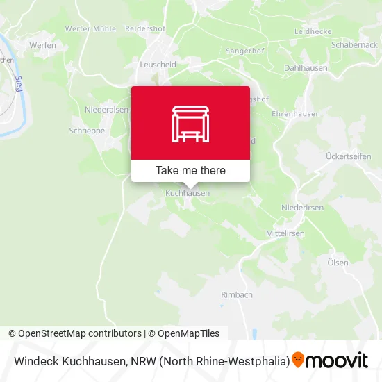 Карта Windeck Kuchhausen