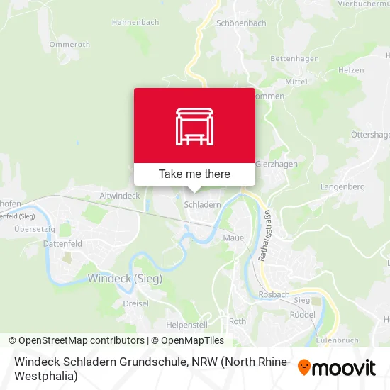 Карта Windeck Schladern Grundschule