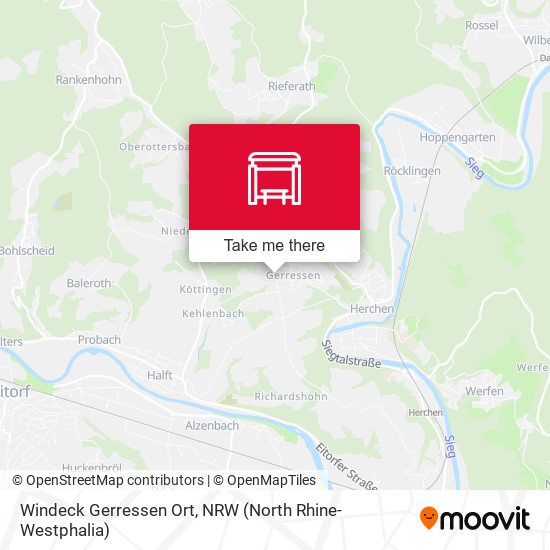 Windeck Gerressen Ort map