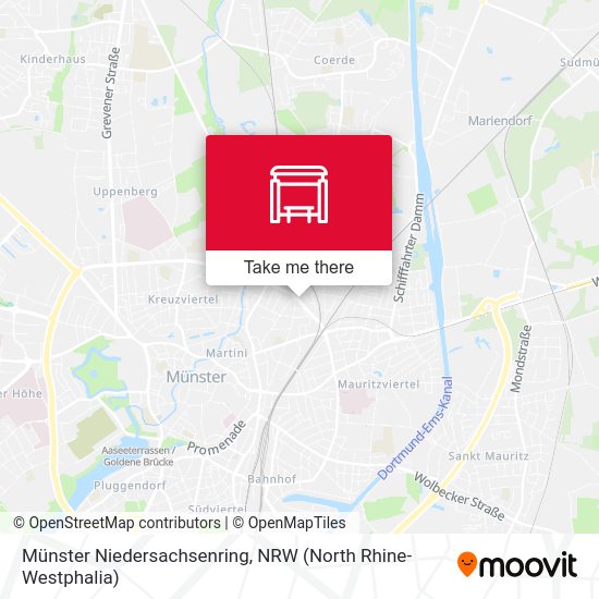 Münster Niedersachsenring map