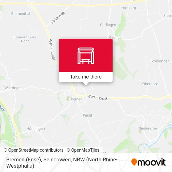 Bremen (Ense), Seinersweg map