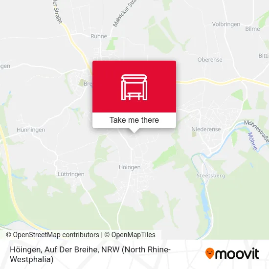 Карта Höingen, Auf Der Breihe