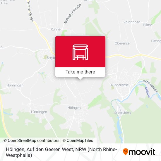 Höingen, Auf den Geeren West map
