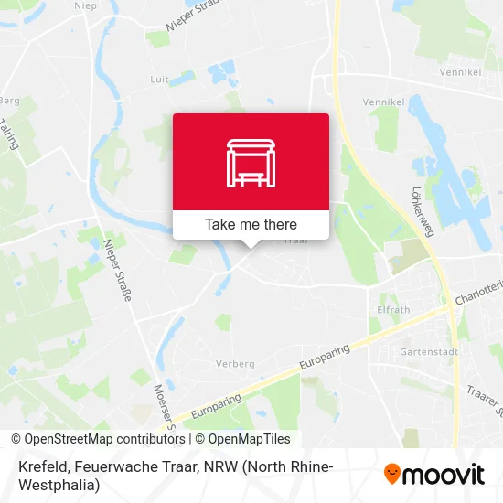 Krefeld, Feuerwache Traar map