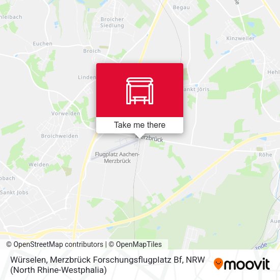 Würselen, Merzbrück Forschungsflugplatz Bf map