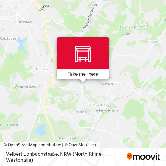 Карта Velbert Lohbachstraße