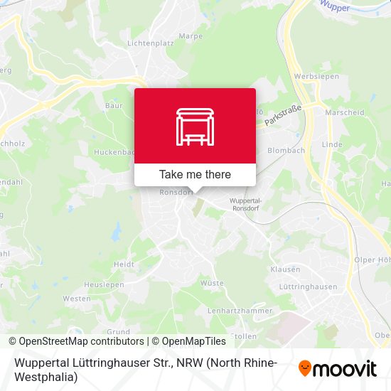 Карта Wuppertal Lüttringhauser Str.