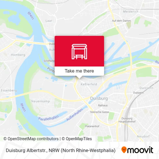 Duisburg Albertstr. map