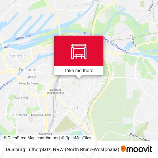 Duisburg Lutherplatz map