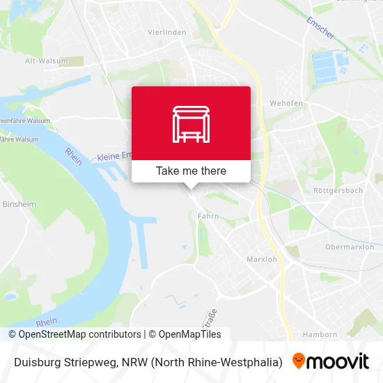 Duisburg Striepweg map