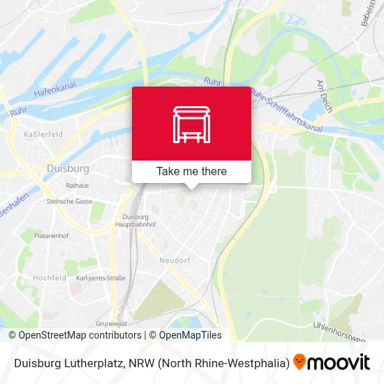 Duisburg Lutherplatz map