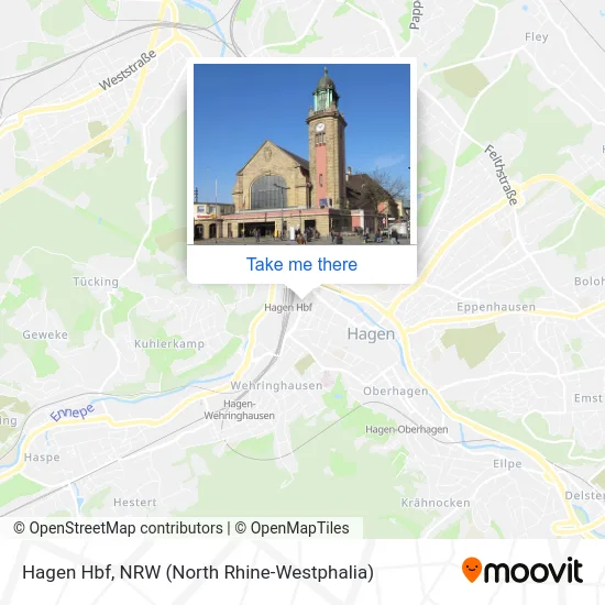Hagen Hbf map