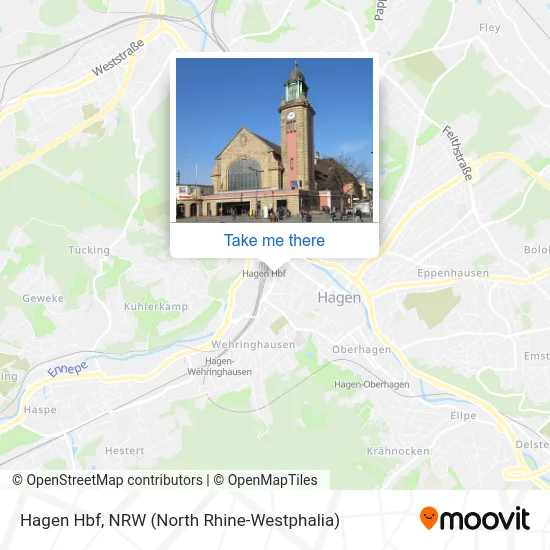 Hagen Hbf map