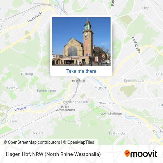 Hagen Hbf map
